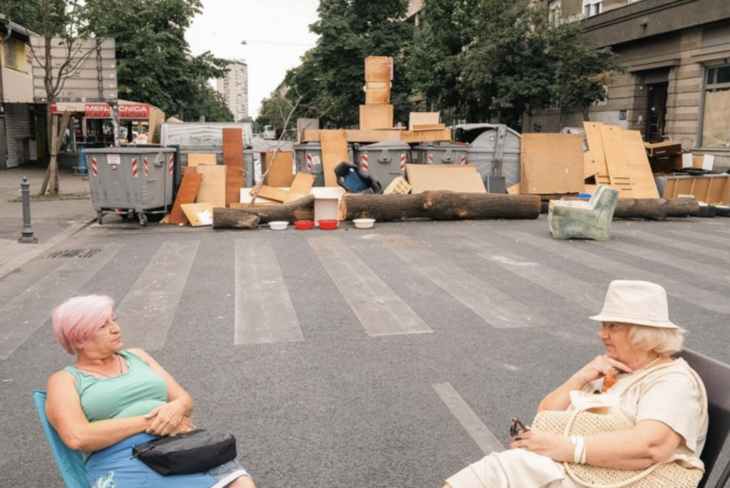 Serbian President Aleksandar Vučić and media have described protesters in Serbia as “terrorists” and “criminals”.Photo of the “terrorists and criminals” who protested today in Zemun (Belgrade) - July 7, 2025. Scaring!