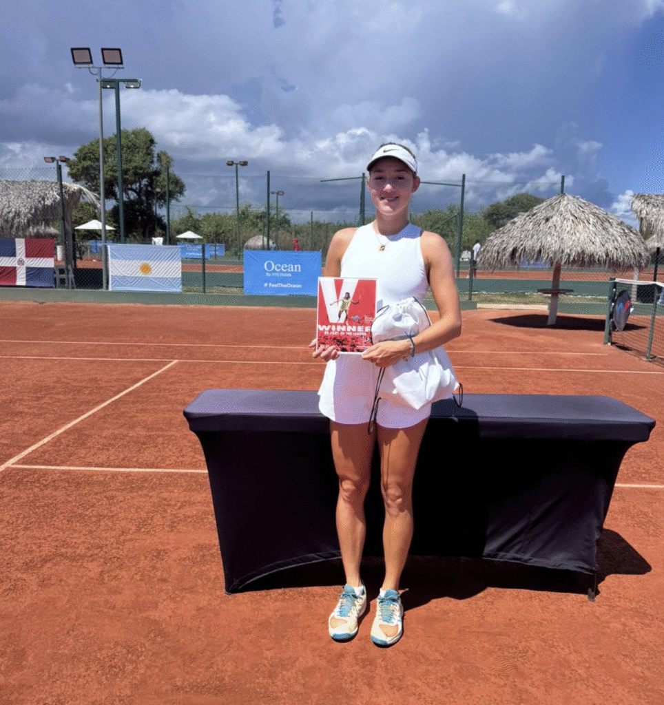 Serbian tennis player Katarina Jokić won today the W35 Punta Cana Tournament