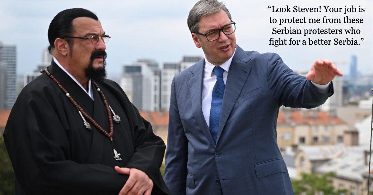 Steven Seagal take up a job in Belgrade, Serbia