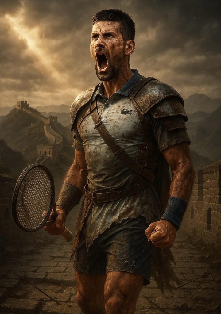 Novak Djoković, a true Serbian fighter.